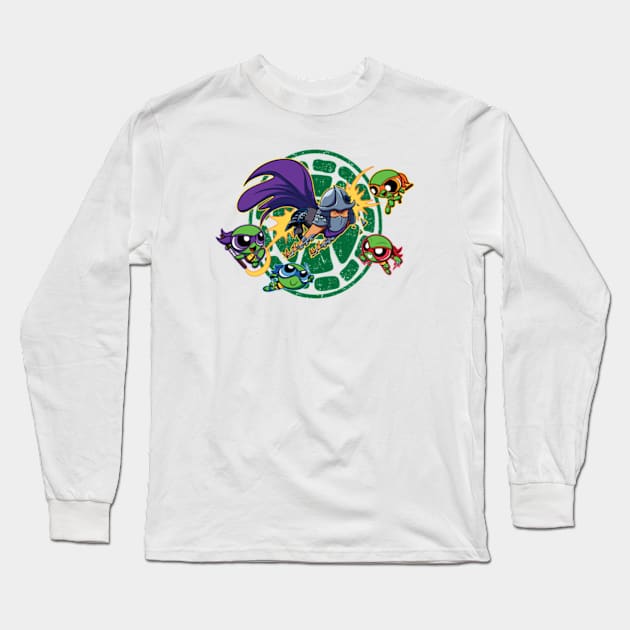 Powerpuff Turtles Long Sleeve T-Shirt by Jc Jows